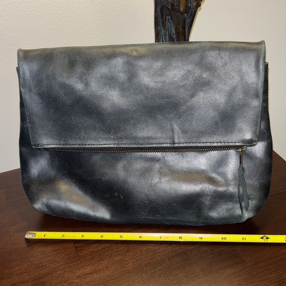 ABLE black Menbere Foldover crossbody/ shoulder purse, also great as clutch.